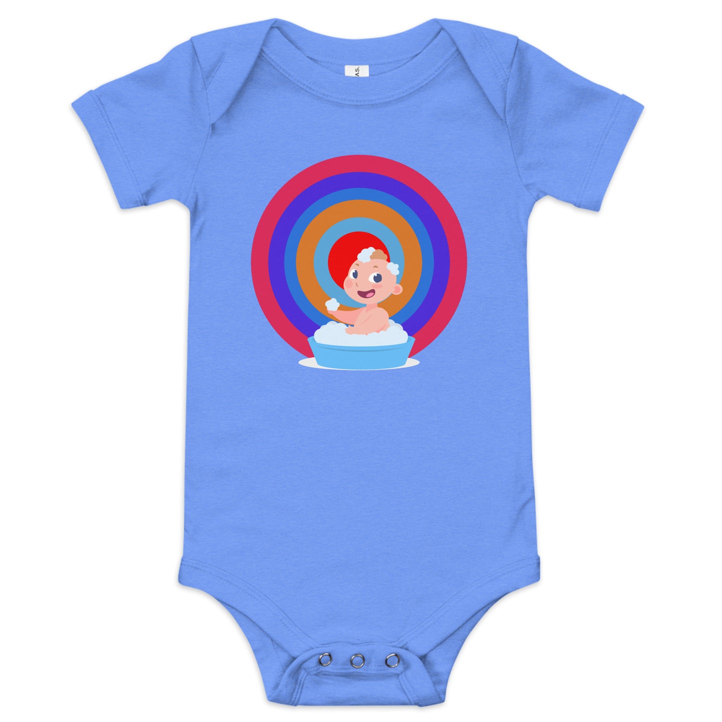 Бебешки къс ръкав едно парче HAPPY BABY BATH