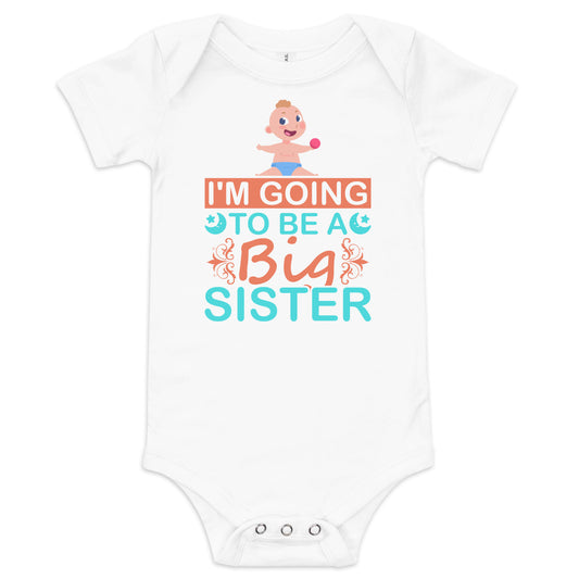 Bebé una pieza de manga corta BIG SISTER