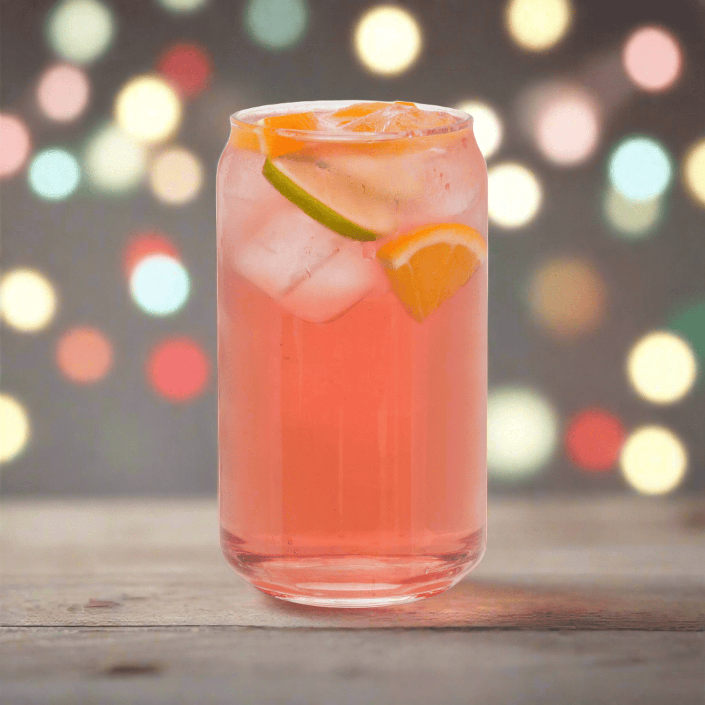 Can-shaped glass LET'S PARTY