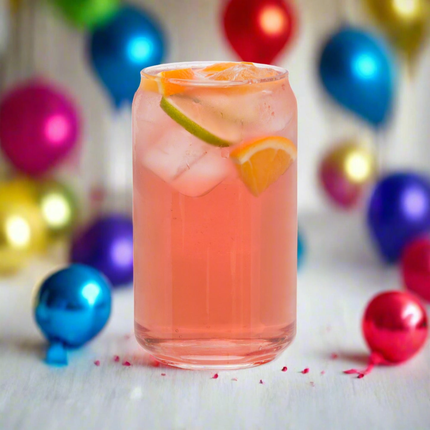 Can-shaped glass LET'S PARTY