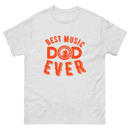 Класическа мъжка тениска BEST MUSIC DAD EVER