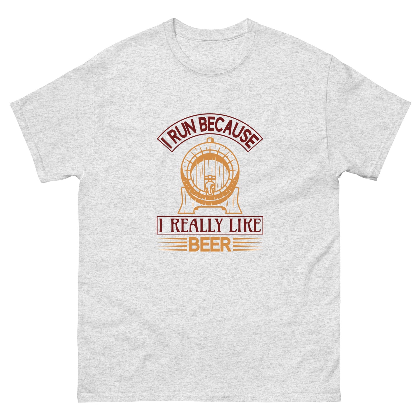 Класическа мъжка тениска I REALLY LIKE BEER