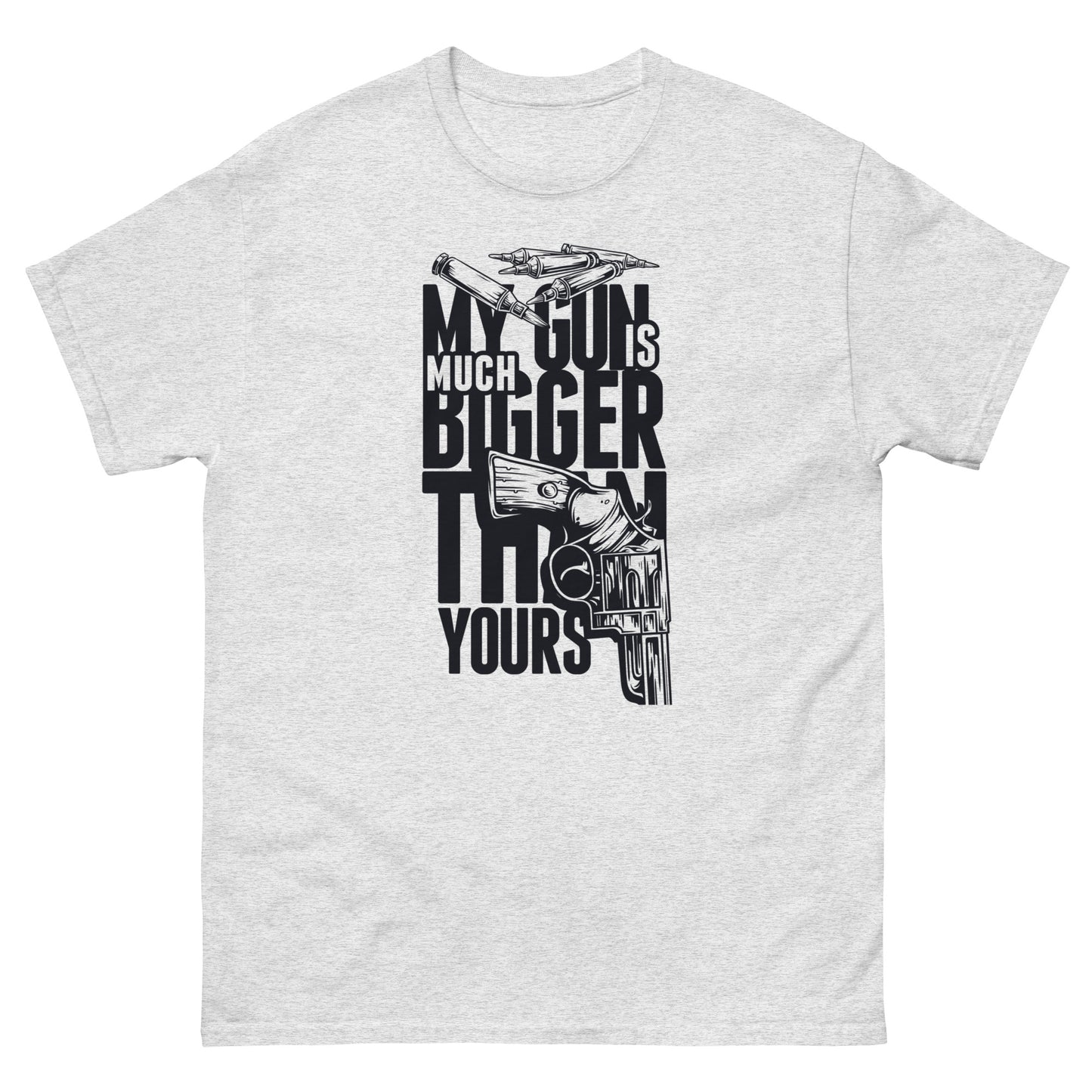 Мъжка класическа тениска MY GUN IS MUCH BIGGER