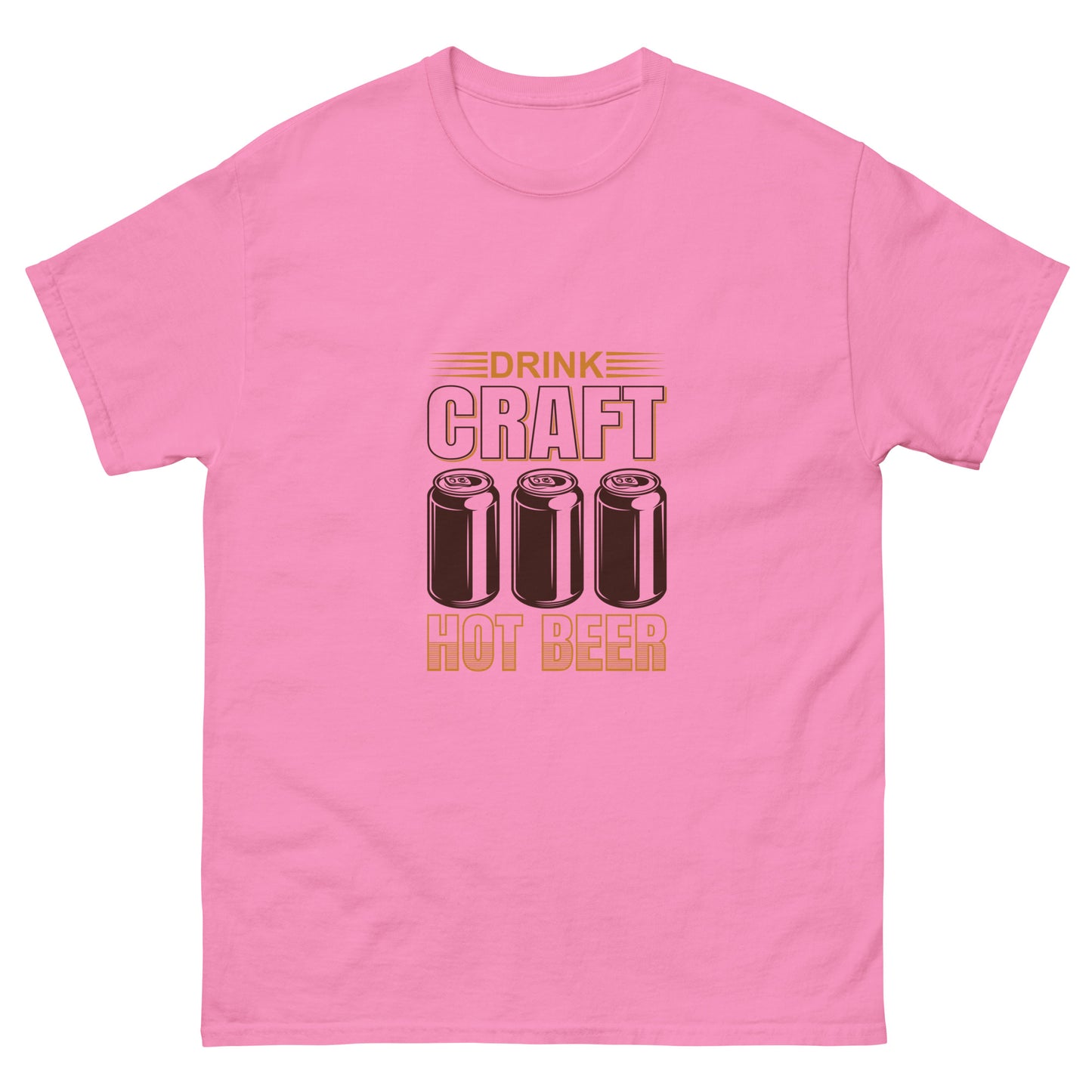 Мъжка класическа тениска DRINK CRAFT HOT BEER