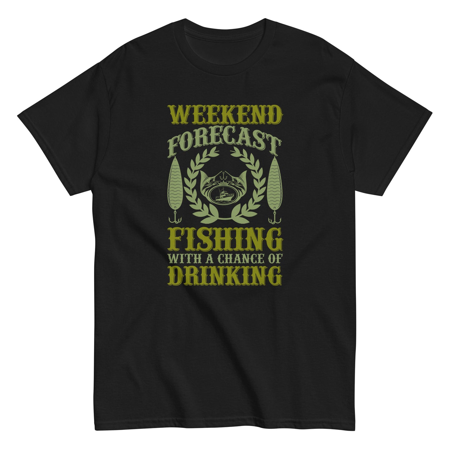 Мъжка класическа тениска WEEKEND FORECAST FISHING