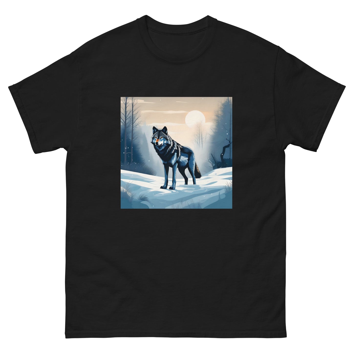 Мъжка класическа тениска SNOW WOLF