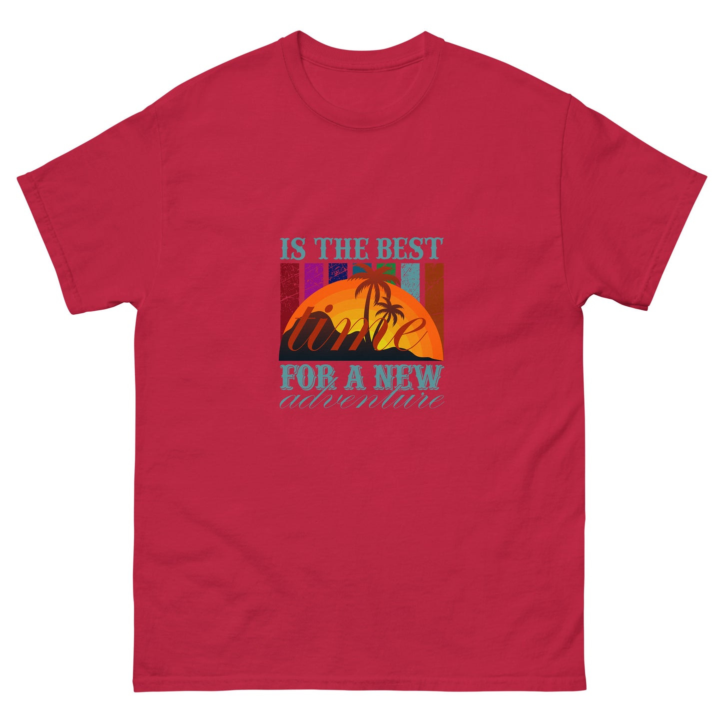 Мъжка класическа тениска ВРЕМЕ ЗА НОВО ПРИКЛЮЧЕНИЕ