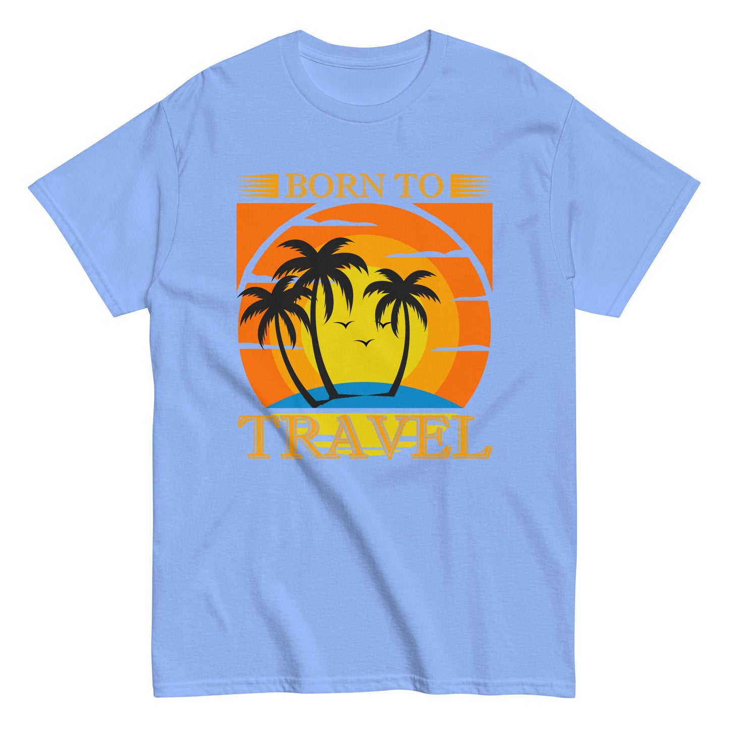 Мъжка класическа тениска BORN TO TRAVEL