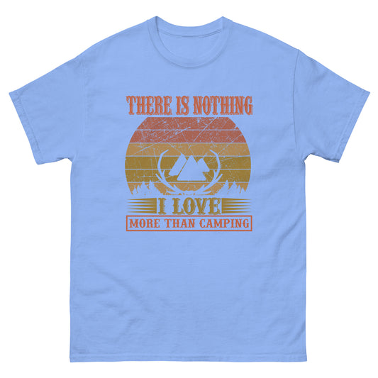 Мъжка класическа тениска НИЩО НЕ ОБИЧАМ ПОВЕЧЕ ОТ КЪМПИНГА