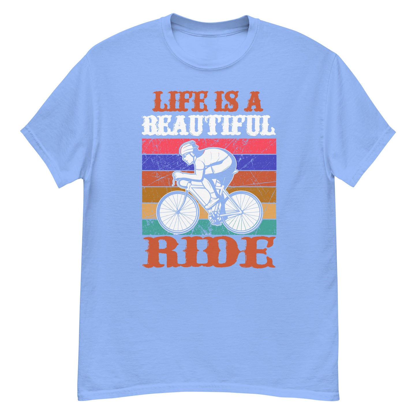 Класическа мъжка тениска LIFE IS A BEAUTIFUL RIDE