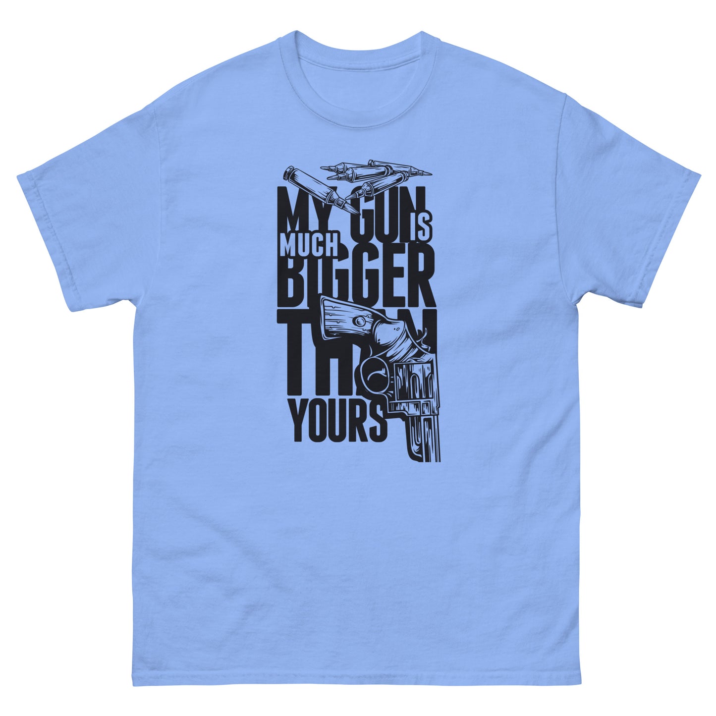 Мъжка класическа тениска MY GUN IS MUCH BIGGER