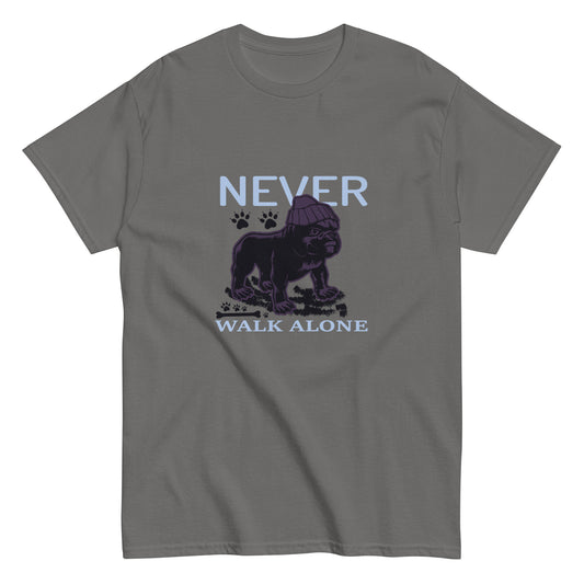 Класическа мъжка тениска NEVER WALK ALONE