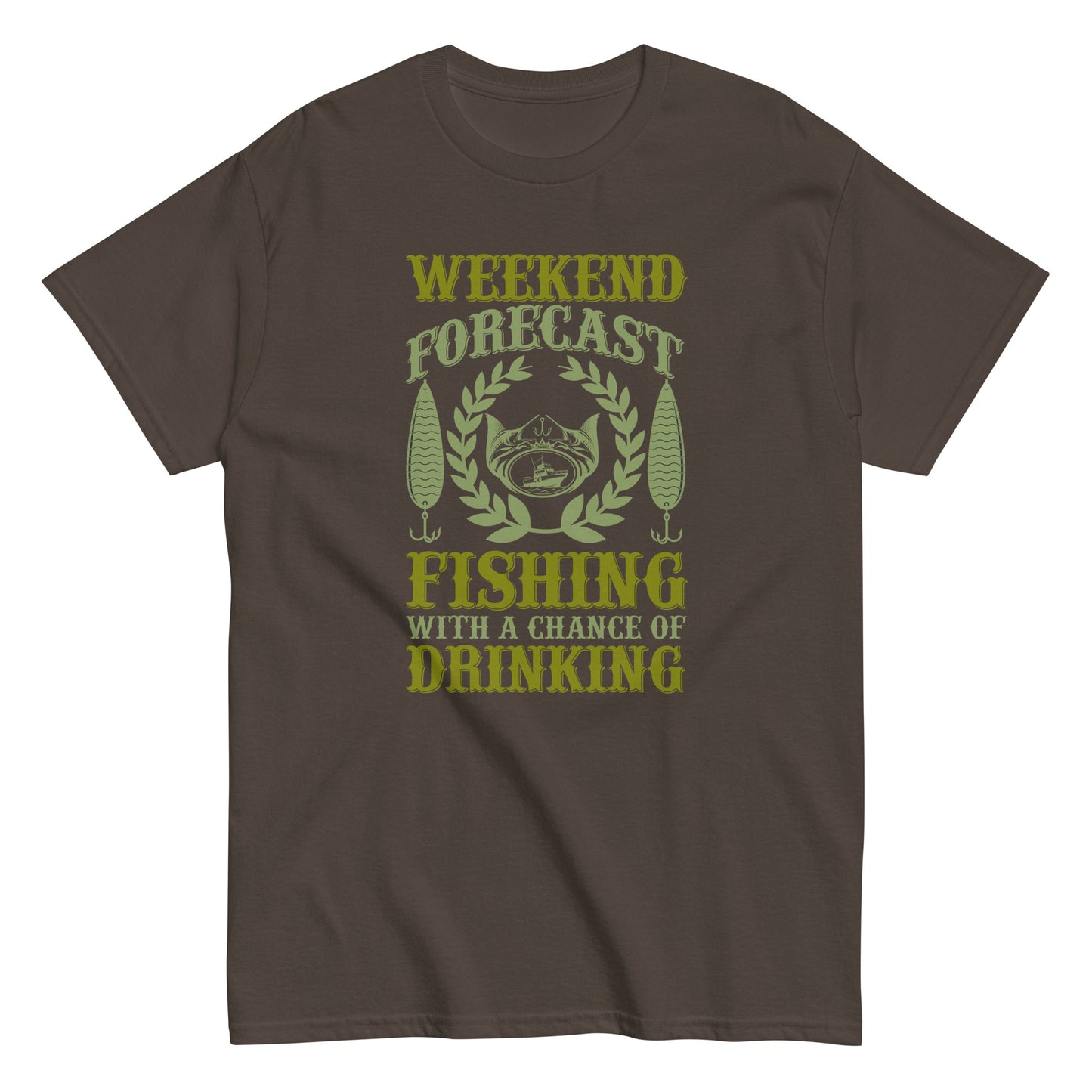 Мъжка класическа тениска WEEKEND FORECAST FISHING
