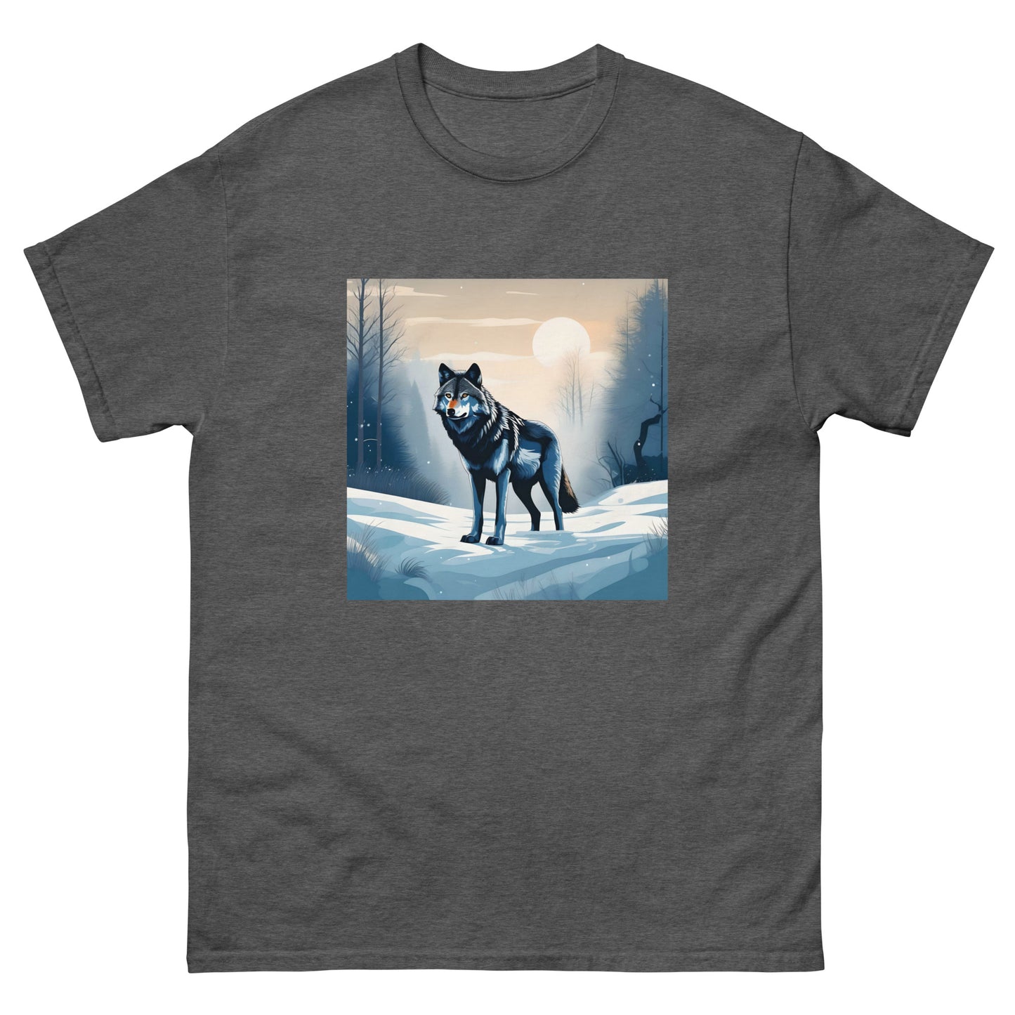 Мъжка класическа тениска SNOW WOLF