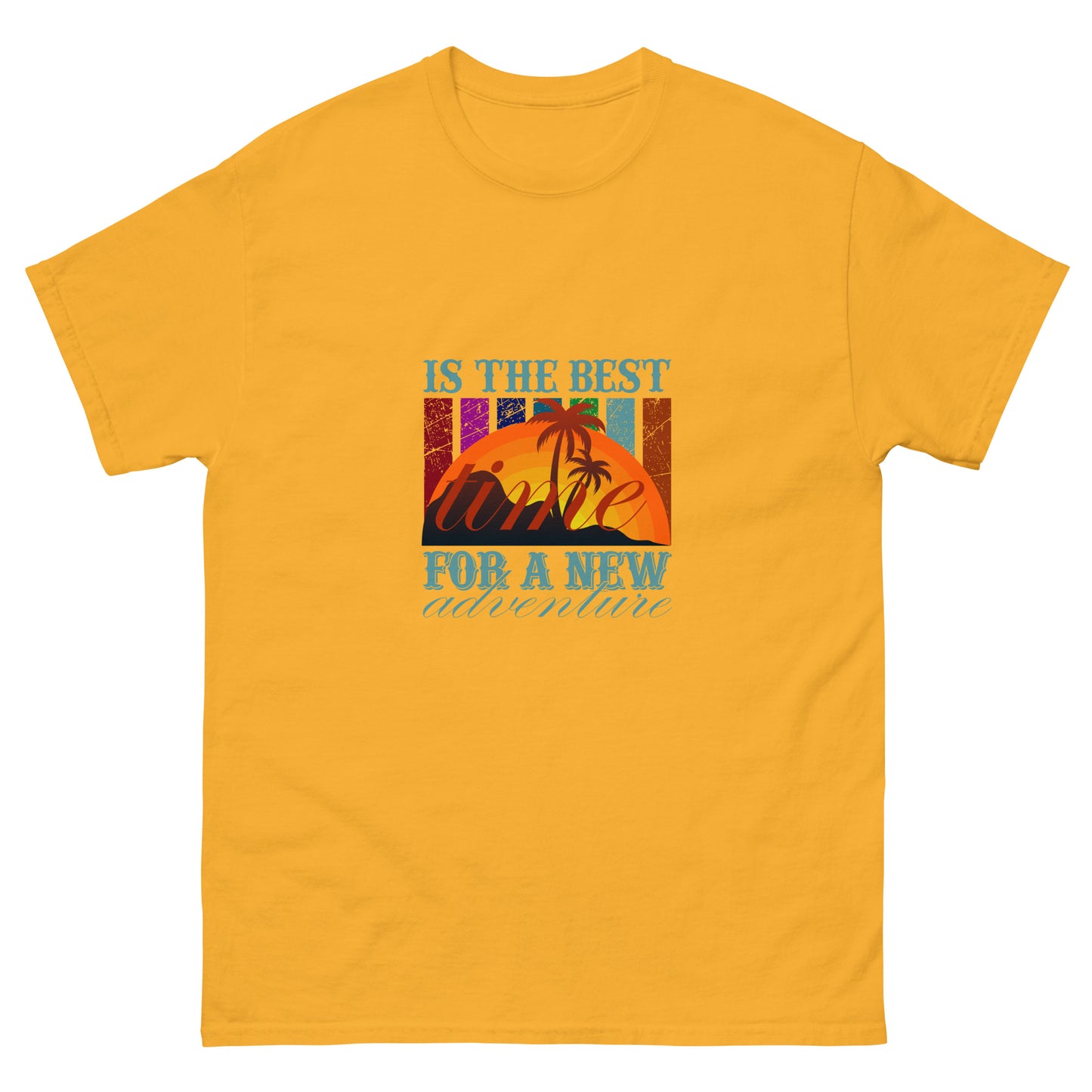 Мъжка класическа тениска ВРЕМЕ ЗА НОВО ПРИКЛЮЧЕНИЕ