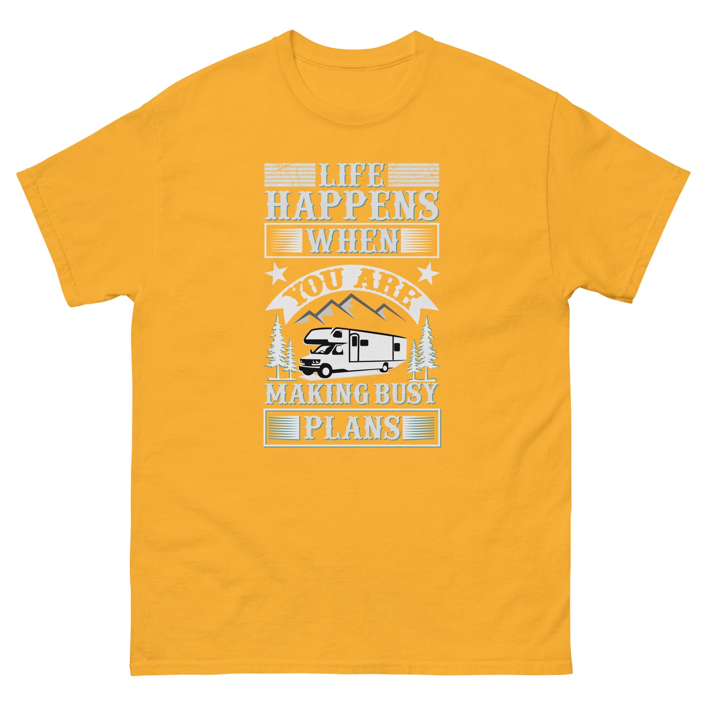 Мъжка класическа тениска LIFE HAPPENS