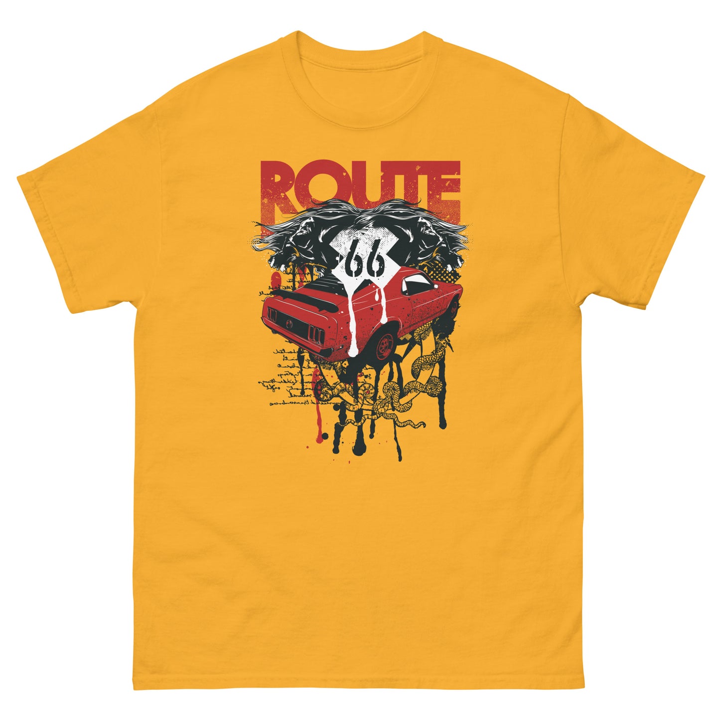 Мъжка класическа тениска ROUTE 66 ART