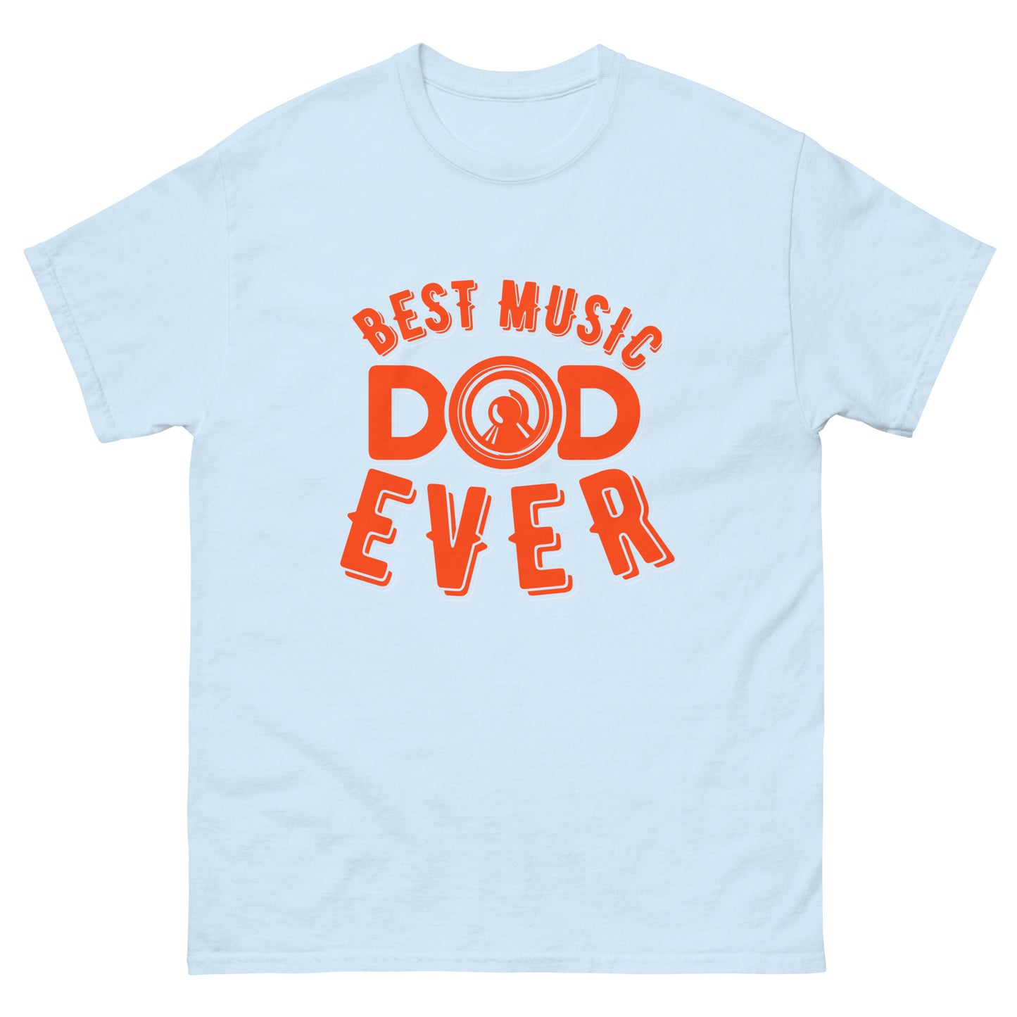 Класическа мъжка тениска BEST MUSIC DAD EVER