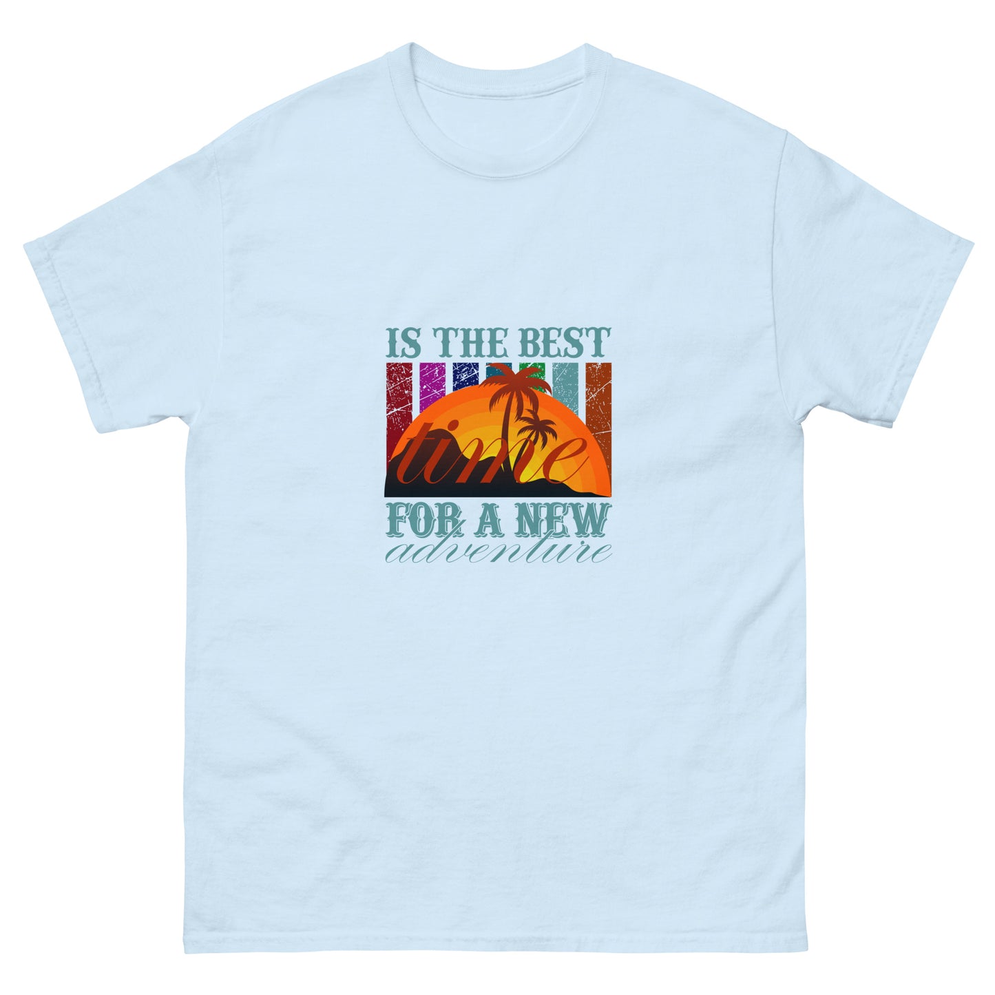 Мъжка класическа тениска ВРЕМЕ ЗА НОВО ПРИКЛЮЧЕНИЕ