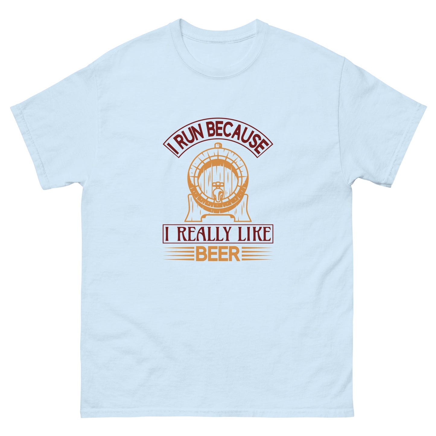 Класическа мъжка тениска I REALLY LIKE BEER