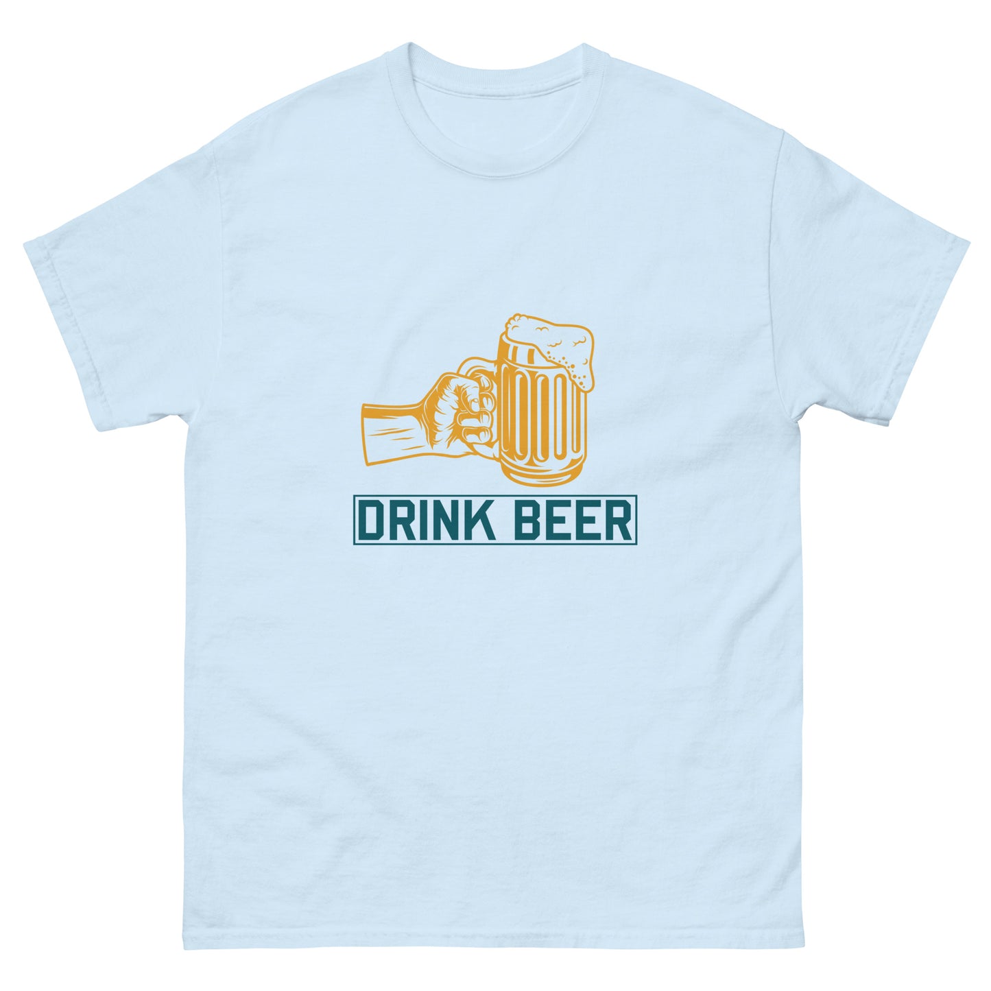 Мъжка класическа тениска DRINK BEER