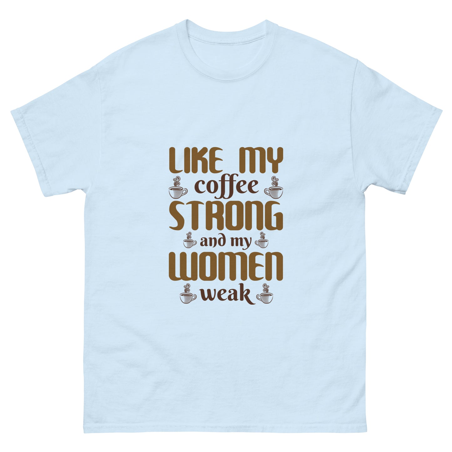 Мъжка класическа тениска COFFEE STRONG