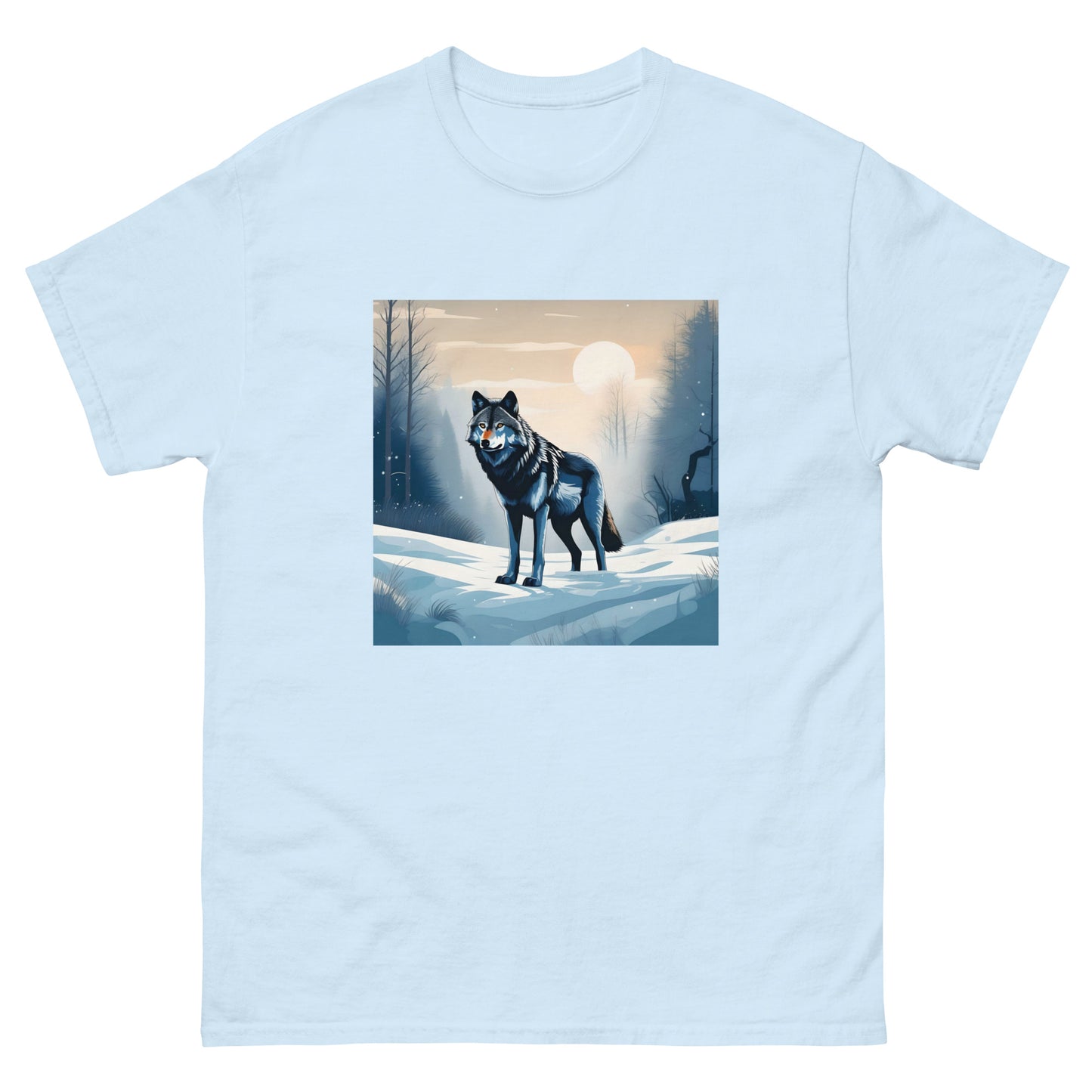 Мъжка класическа тениска SNOW WOLF
