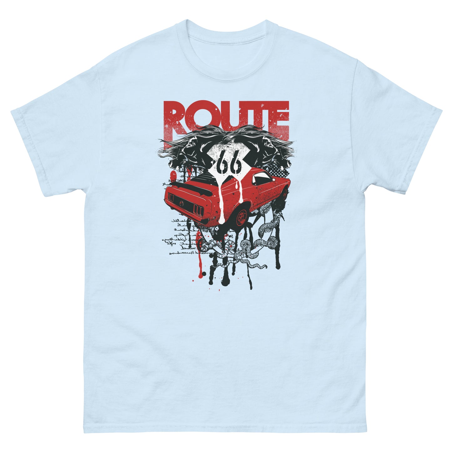 Мъжка класическа тениска ROUTE 66 ART
