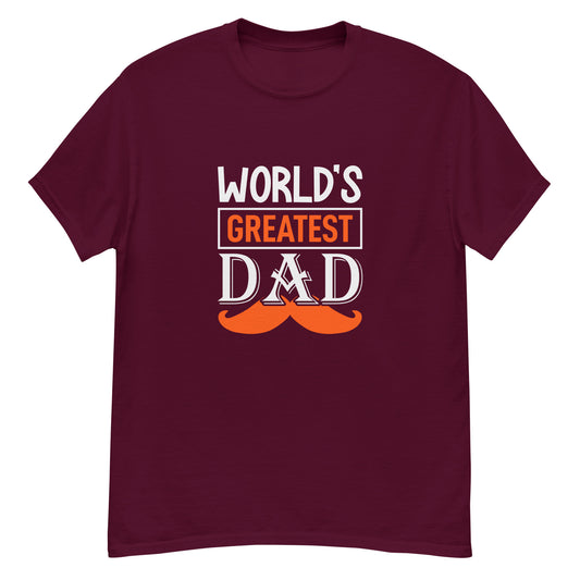 Класическа мъжка тениска WORLD'S GREATEST DAD