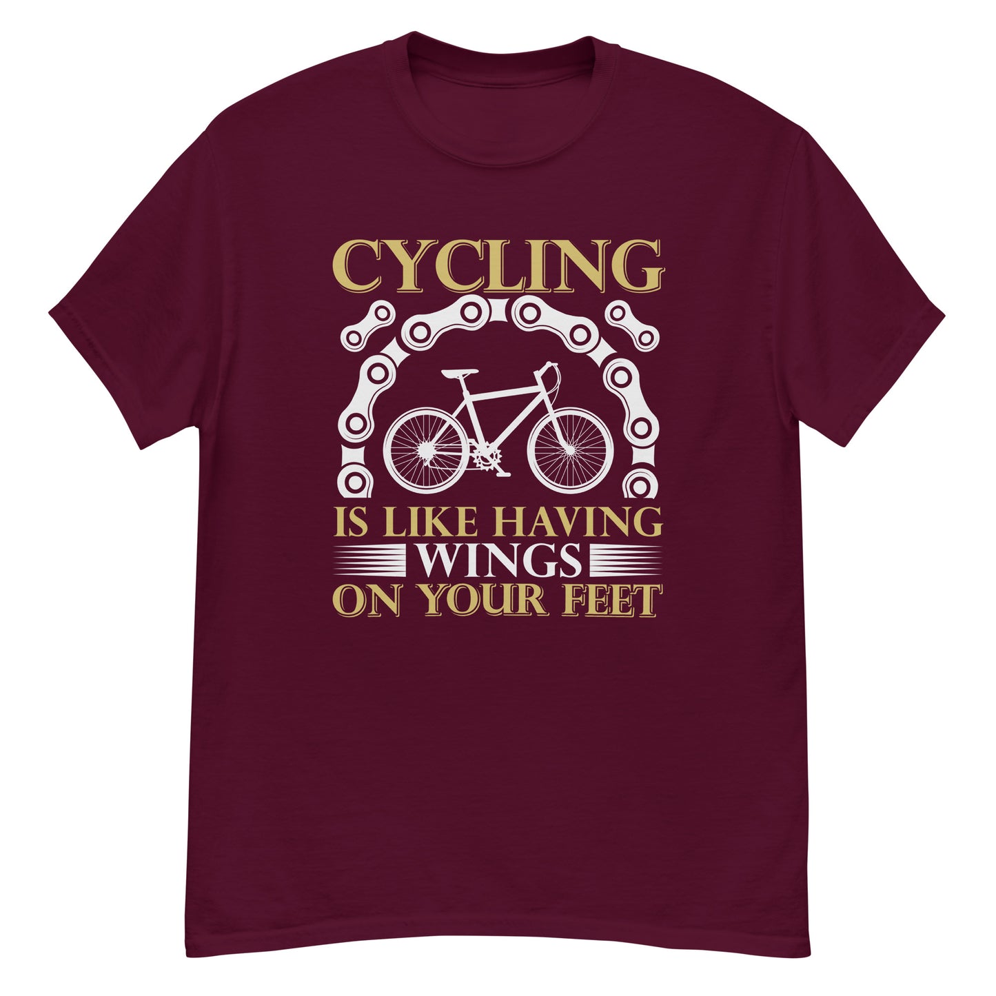 Мъжка класическа тениска КОЛЕДИЗИРАНЕТО Е КАТО ДА ИМАШ КРИЛЕ