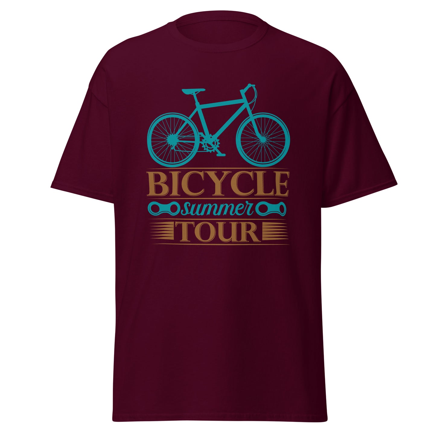 Мъжка класическа тениска BICYCLE SUMMER TOUR