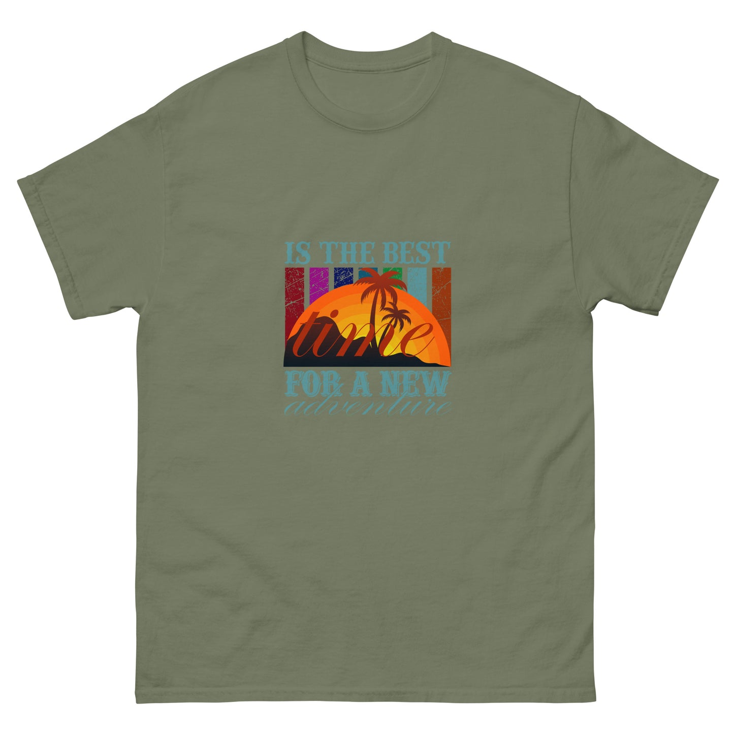 Мъжка класическа тениска ВРЕМЕ ЗА НОВО ПРИКЛЮЧЕНИЕ