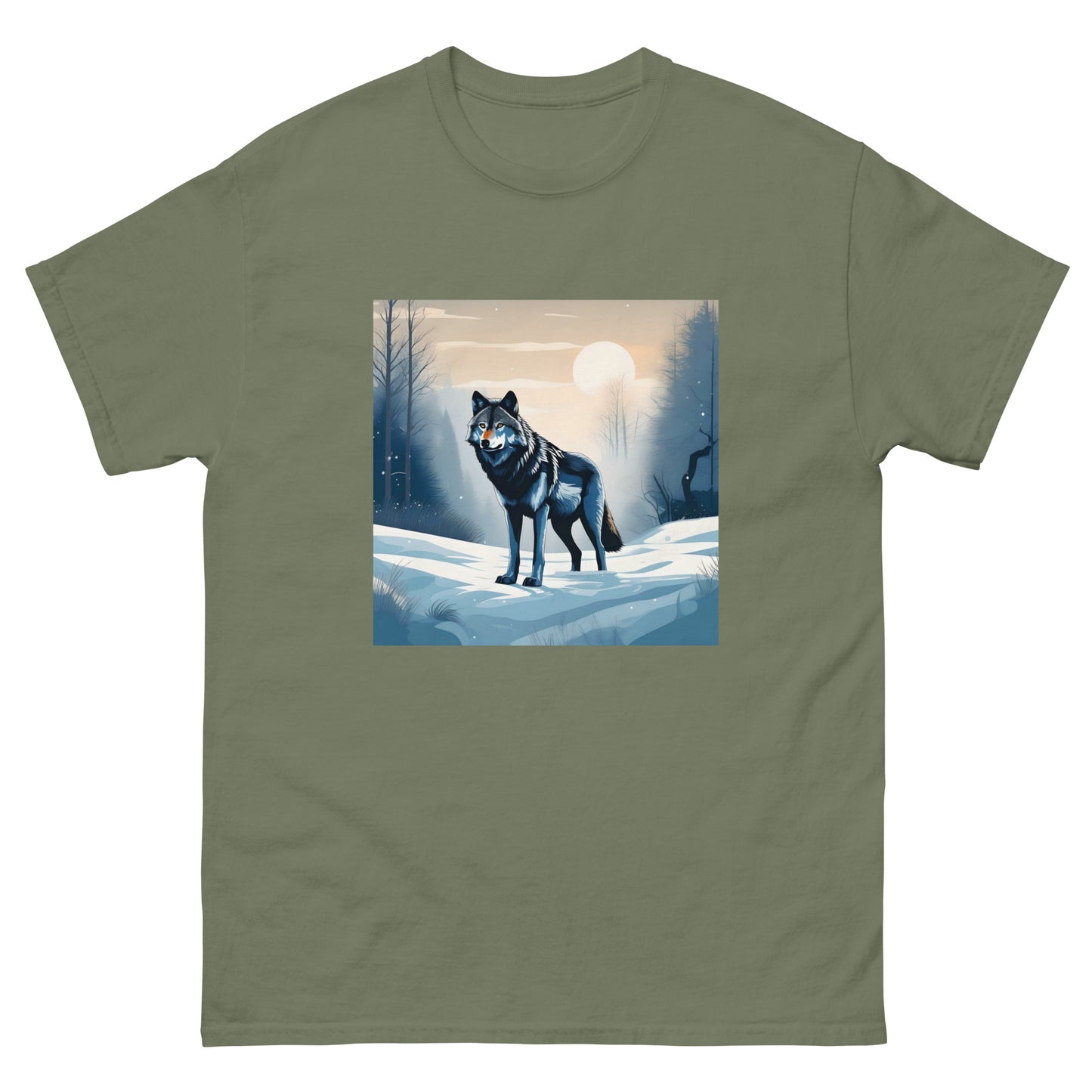 Мъжка класическа тениска SNOW WOLF