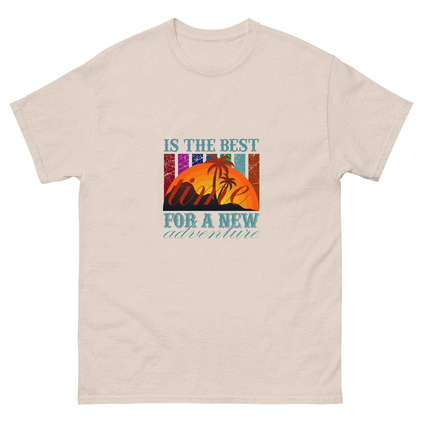 Мъжка класическа тениска ВРЕМЕ ЗА НОВО ПРИКЛЮЧЕНИЕ