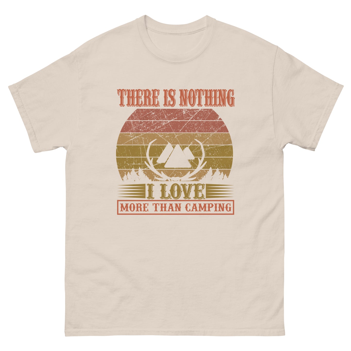 Camiseta clásica para hombre NADA ME ENCANTA MÁS QUE CAMPING