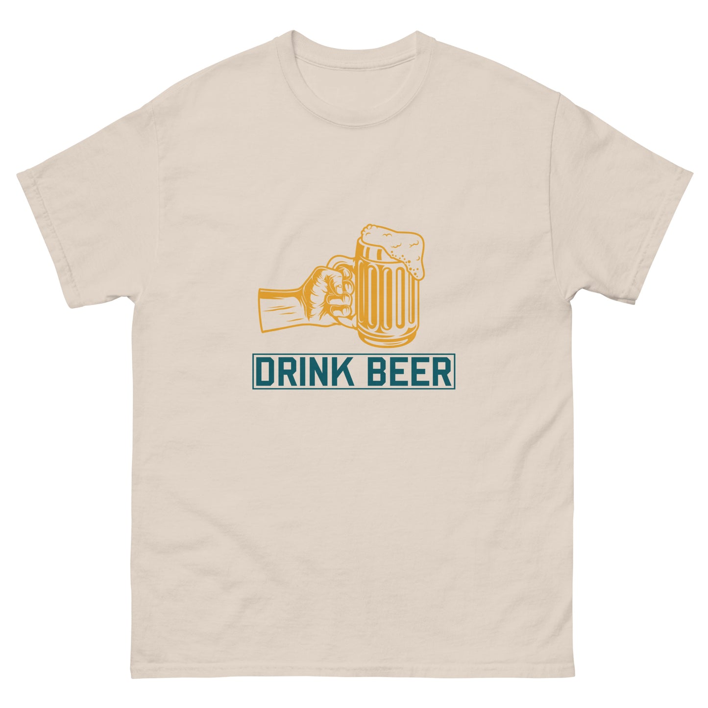 Мъжка класическа тениска DRINK BEER