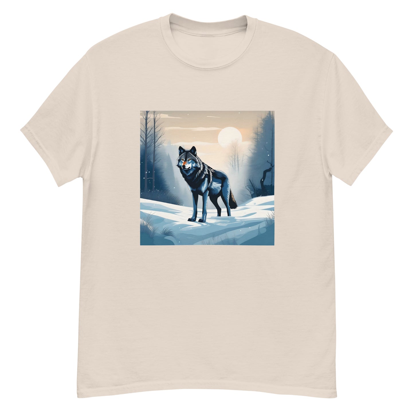 Мъжка класическа тениска SNOW WOLF