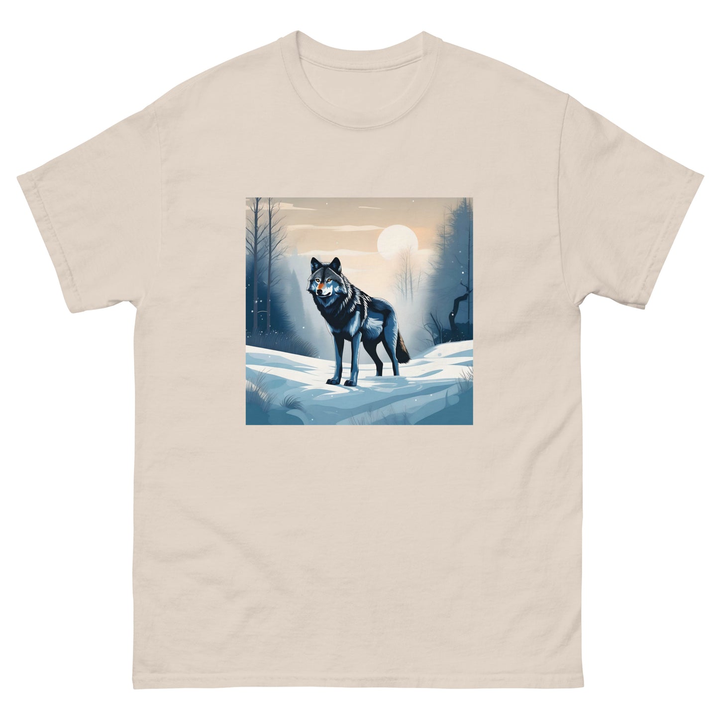 Мъжка класическа тениска SNOW WOLF