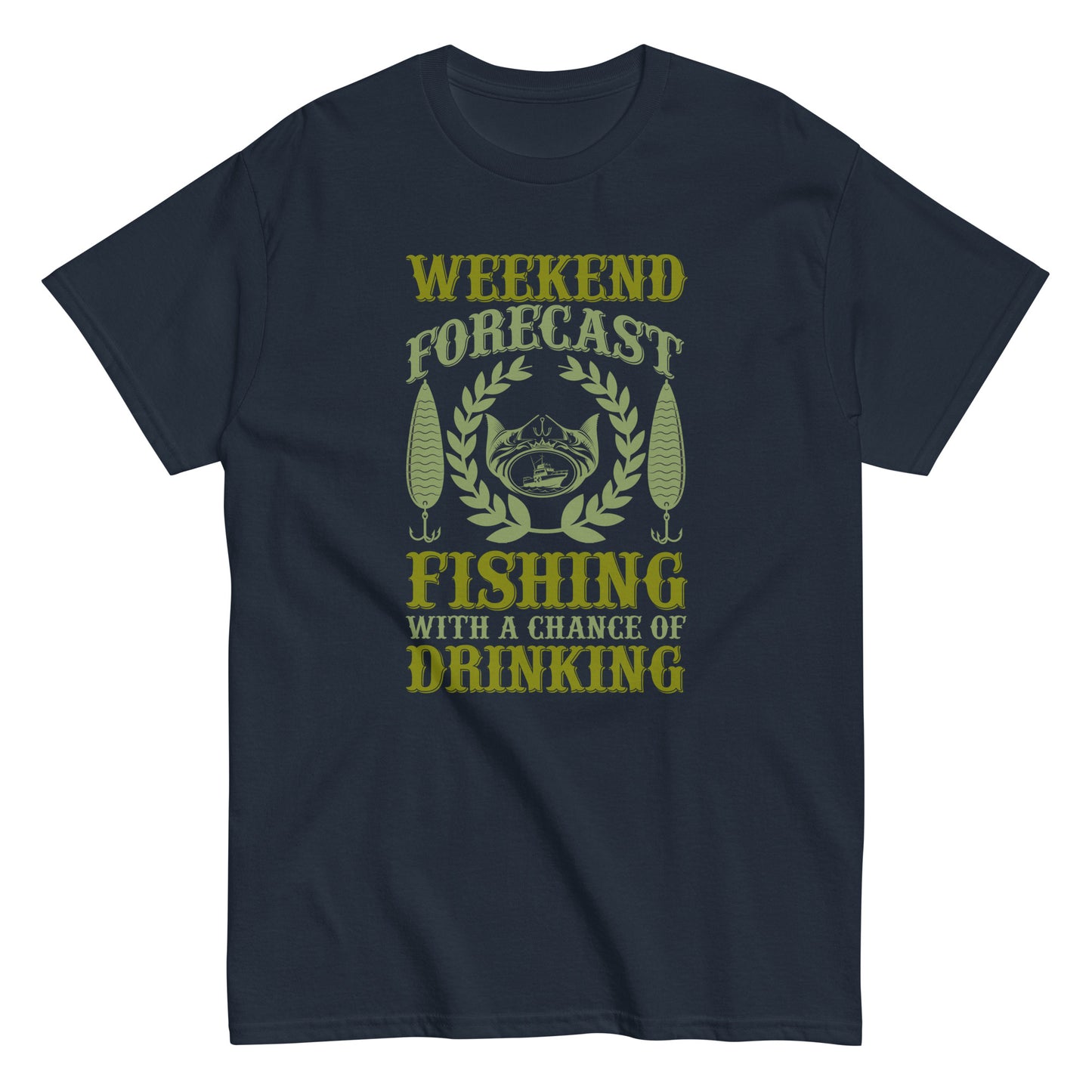 Мъжка класическа тениска WEEKEND FORECAST FISHING