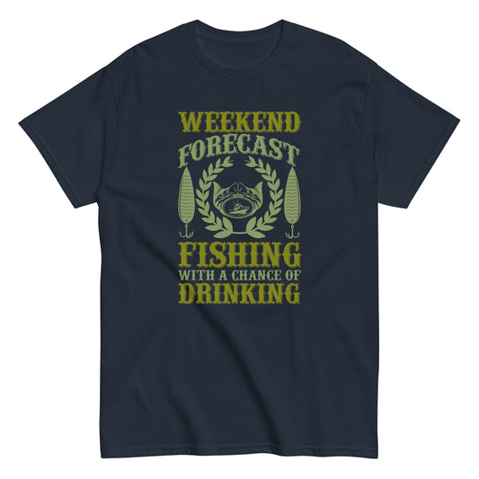 Мъжка класическа тениска WEEKEND FORECAST FISHING