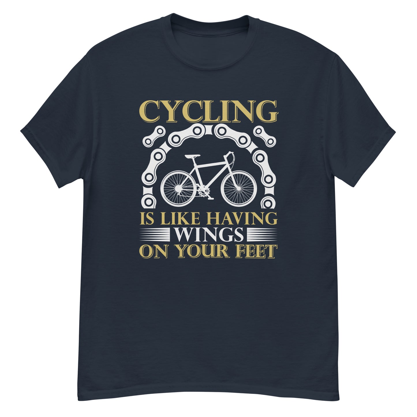 Мъжка класическа тениска КОЛЕДИЗИРАНЕТО Е КАТО ДА ИМАШ КРИЛЕ