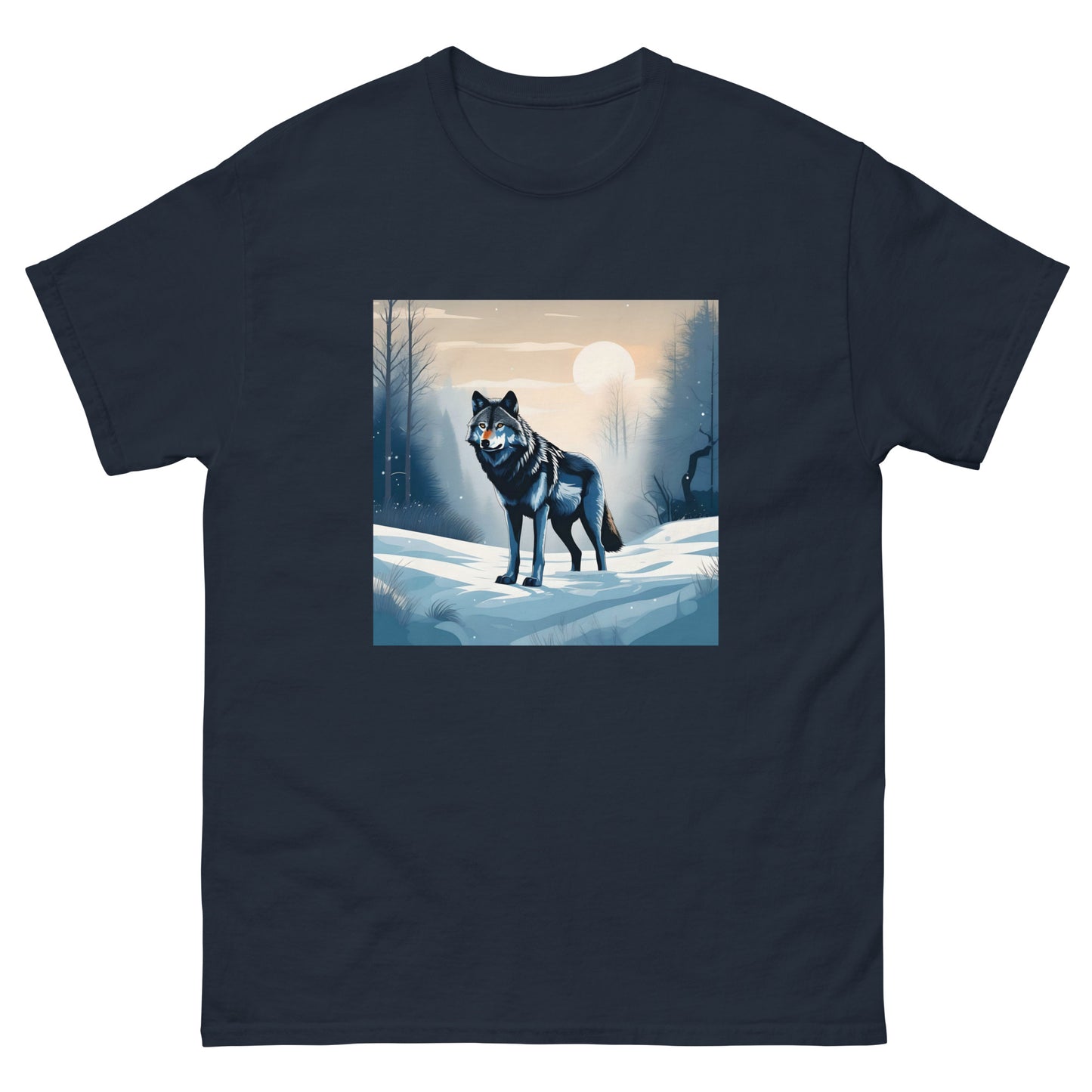 Мъжка класическа тениска SNOW WOLF