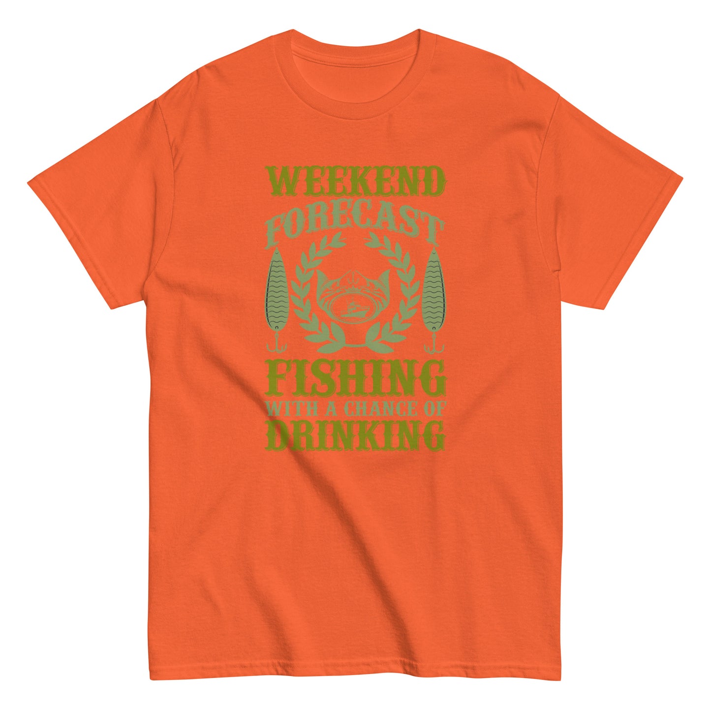 Мъжка класическа тениска WEEKEND FORECAST FISHING