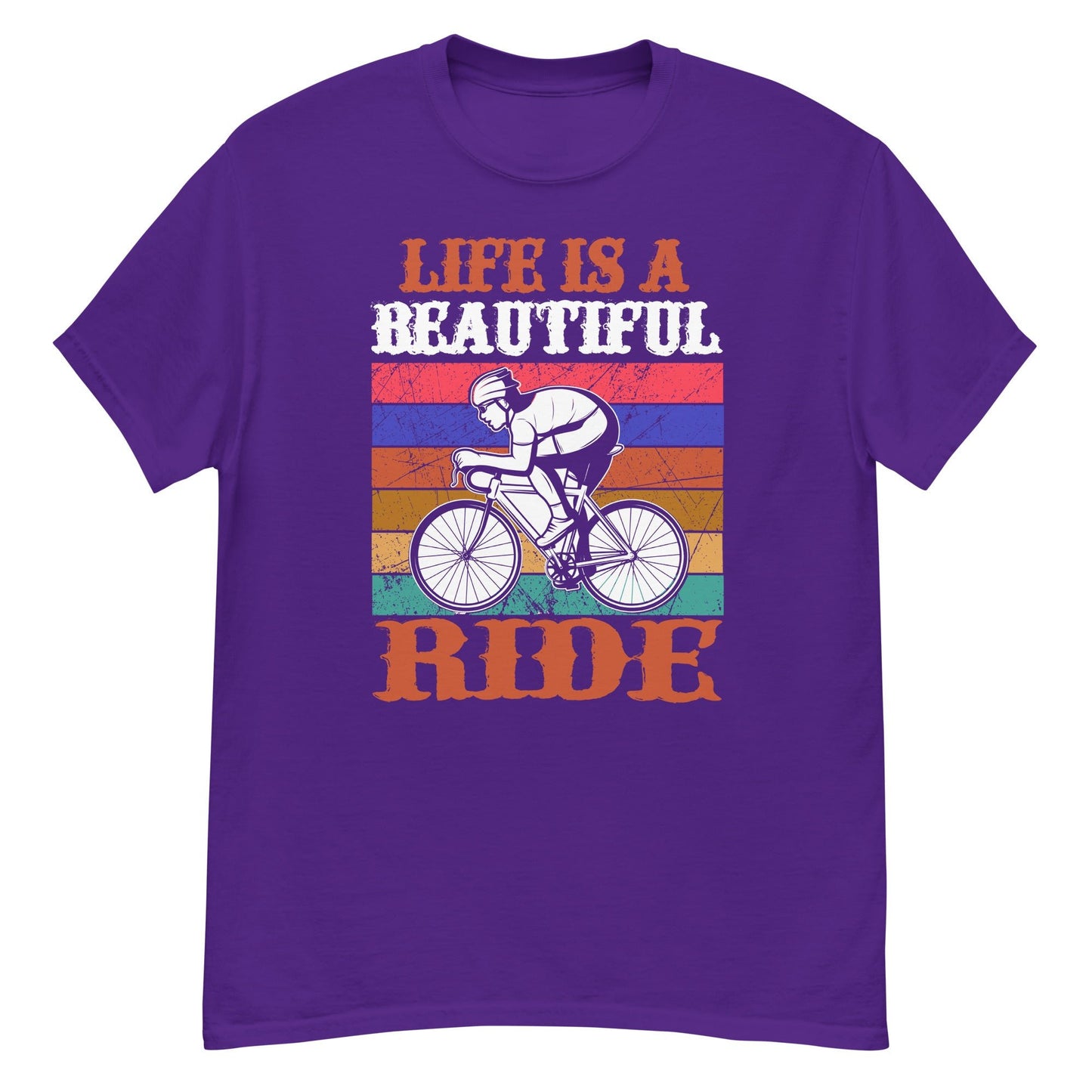 Класическа мъжка тениска LIFE IS A BEAUTIFUL RIDE