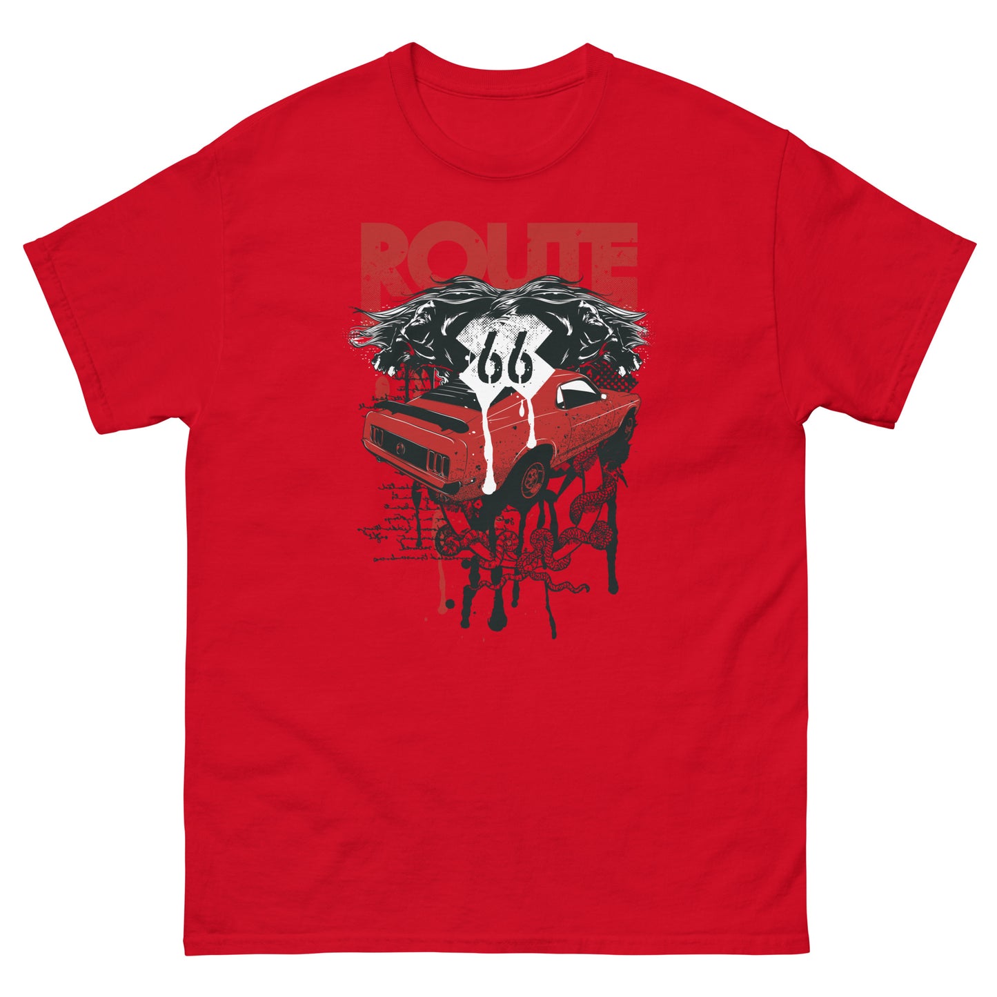 Мъжка класическа тениска ROUTE 66 ART
