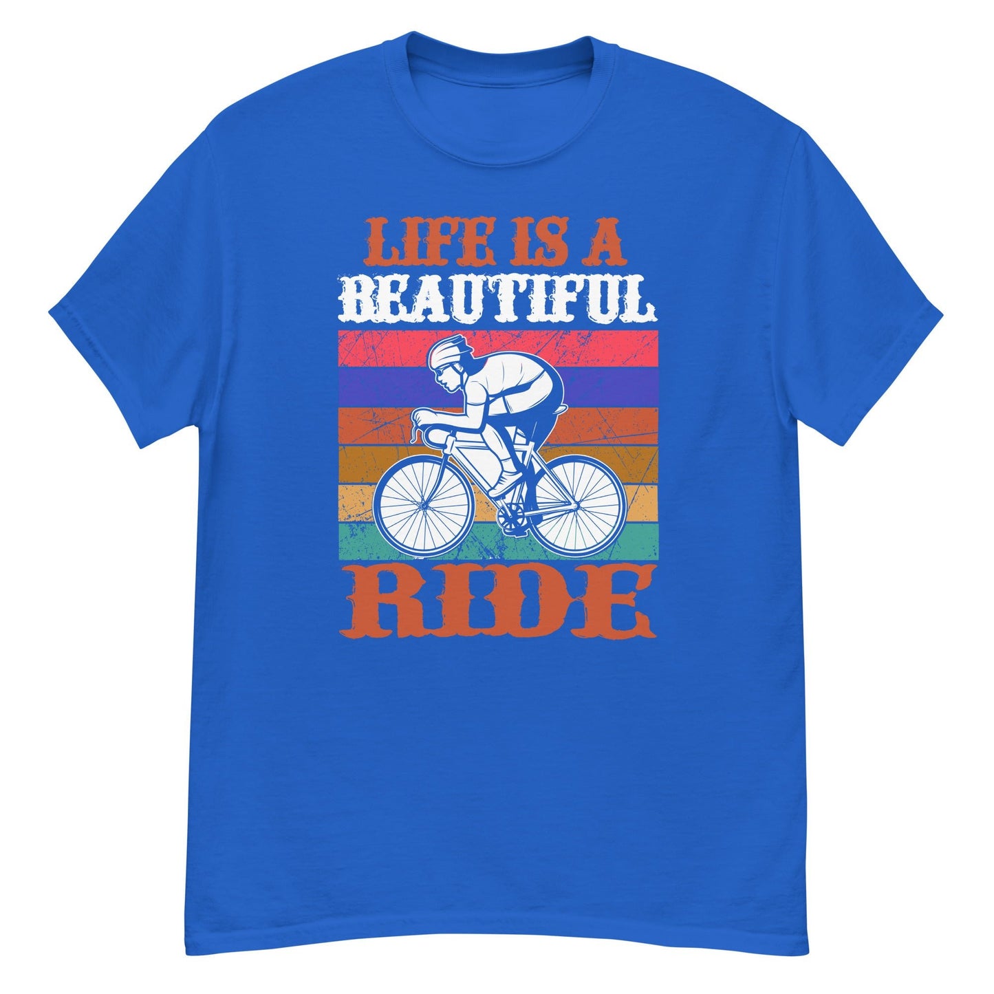 Класическа мъжка тениска LIFE IS A BEAUTIFUL RIDE