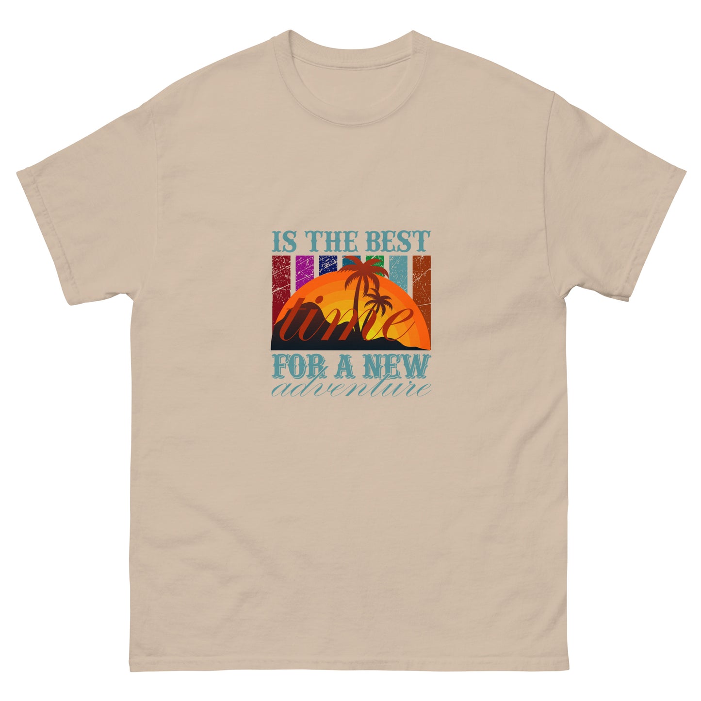 Мъжка класическа тениска ВРЕМЕ ЗА НОВО ПРИКЛЮЧЕНИЕ