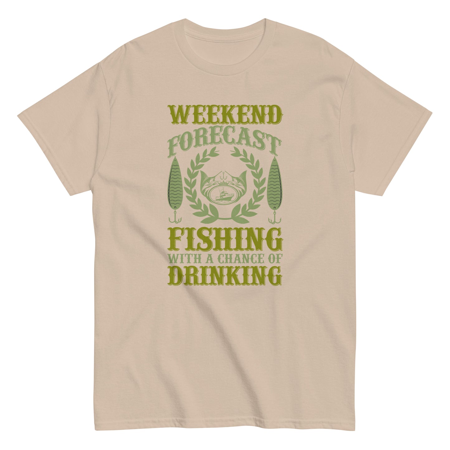 Мъжка класическа тениска WEEKEND FORECAST FISHING