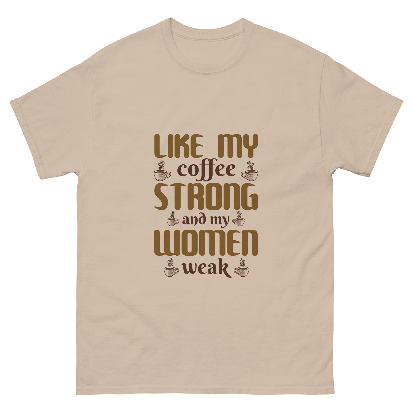 Мъжка класическа тениска COFFEE STRONG