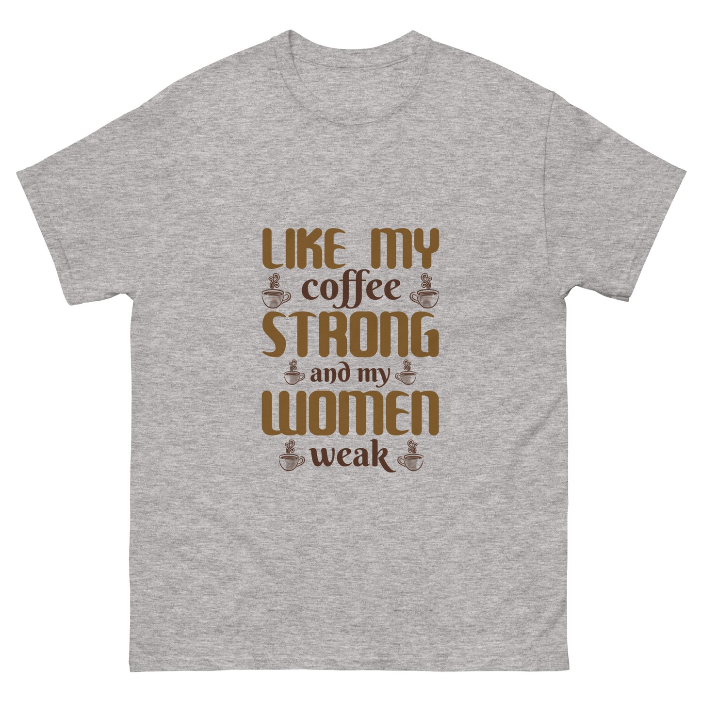 Мъжка класическа тениска COFFEE STRONG